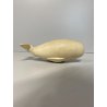 SCULTURA FIGURA CANTO della BALENA GRES WHITE WHALE FIGURE SOUND