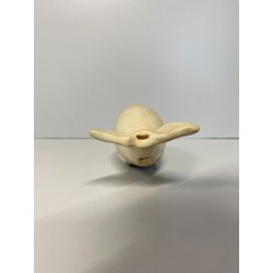 SCULTURA FIGURA CANTO della BALENA GRES WHITE WHALE FIGURE SOUND