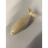 SCULTURA FIGURA CANTO della BALENA GRES WHITE WHALE FIGURE SOUND