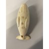 SCULTURA FIGURA CANTO della BALENA GRES WHITE WHALE FIGURE SOUND