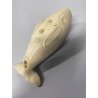 SCULTURA FIGURA CANTO della BALENA GRES WHITE WHALE FIGURE SOUND