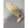 SCULTURA FIGURA CANTO della BALENA GRES WHITE WHALE FIGURE SOUND