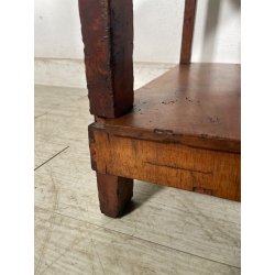 ANTICA ETAGERE LEGNO NOCE EPOCA 1800 LIBRERIA CONSOLLE MOBILE SCAFFALE 4 RIPIANI