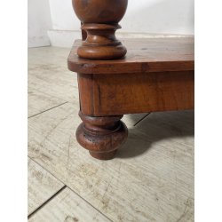 ANTICA ETAGERE LEGNO NOCE EPOCA 1800 LIBRERIA CONSOLLE MOBILE SCAFFALE 4 RIPIANI