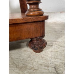 ANTICA ETAGERE LEGNO NOCE EPOCA 1800 LIBRERIA CONSOLLE MOBILE SCAFFALE 4 RIPIANI