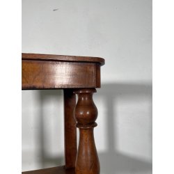 ANTICA ETAGERE LEGNO NOCE EPOCA 1800 LIBRERIA CONSOLLE MOBILE SCAFFALE 4 RIPIANI