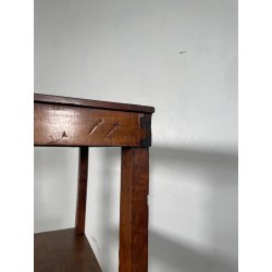 ANTICA ETAGERE LEGNO NOCE EPOCA 1800 LIBRERIA CONSOLLE MOBILE SCAFFALE 4 RIPIANI