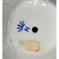 SCULTURA FIGURA PUTTO Musicante PORCELLANA CAPODIMONTE CHERUBINO AGIOLETTO