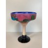 SOUVENIR VINTAGE MESSICO COPPA COCKTAIL Margarita glass PLAYA DEL CARMEN ø 16 cm