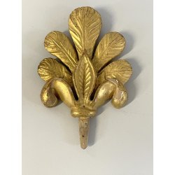 ANTICO FREGIO LEGNO foglia oro DECORO PALMA RAMAGE EPOCA 1800
