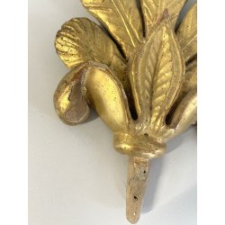 ANTICO FREGIO LEGNO foglia oro DECORO PALMA RAMAGE EPOCA 1800