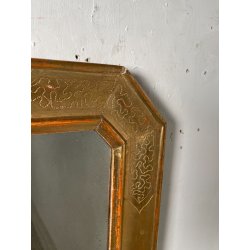 ANTICA SPECCHIERA DORATA CORNICE VASSOIO EPOCA 800 OLD SPECCHIO LEGNO FOGLIA ORO