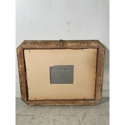 ANTICA SPECCHIERA DORATA CORNICE VASSOIO EPOCA 800 OLD SPECCHIO LEGNO FOGLIA ORO