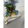 FIGURA STATUINA PORCELLANA Capodimonte Primavera BALLERINA GHIRLANDA FIORI  17cm