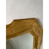 ANTICA GRANDE SPECCHIERA VASSOIO CORNICE DORATA 1800 SPECCHIO LEGNO FOGLIA ORO
