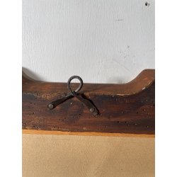 ANTICA GRANDE SPECCHIERA VASSOIO CORNICE DORATA 1800 SPECCHIO LEGNO FOGLIA ORO