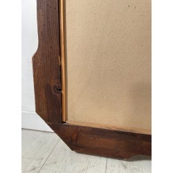 ANTICA GRANDE SPECCHIERA VASSOIO CORNICE DORATA 1800 SPECCHIO LEGNO FOGLIA ORO