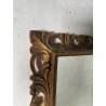 ANTICA PICCOLA SPECCHIERA CORNICE DORATA BAROCCA epoca 1800 LEGNO SCOLPITO 35X42