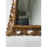 ANTICA PICCOLA SPECCHIERA CORNICE DORATA BAROCCA epoca 1800 LEGNO SCOLPITO 35X42