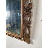ANTICA PICCOLA SPECCHIERA CORNICE DORATA BAROCCA epoca 1800 LEGNO SCOLPITO 35X42