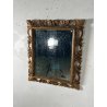 ANTICA PICCOLA SPECCHIERA CORNICE DORATA BAROCCA epoca 1800 LEGNO SCOLPITO 35X42