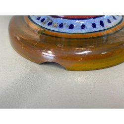 ANTICA COPPIA VASO BIANSATO Gualdo Tadino CERAMICA LUSTRO MASCHERONI XX sec.