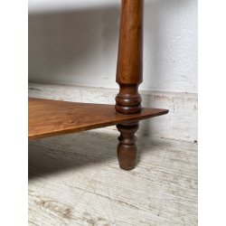 ANTICA ANGOLIERA ETAGERE LEGNO NOCE 1800 LIBRERIA CONSOLLE SCAFFALE 5 RIPIANI