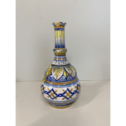 ANTICO VASETTO MAIOLICA STEMMA Certosa di Firenze DECORO FIORENTINO 16,5 cm/h
