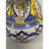 ANTICO VASETTO MAIOLICA STEMMA Certosa di Firenze DECORO FIORENTINO 16,5 cm/h