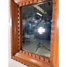 ANTICA PICCOLA SPECCHIERA NEO-CLASSICA CORNICE LEGNO TRENTINA 1950 45X55CM