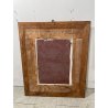 ANTICA PICCOLA SPECCHIERA NEO-CLASSICA CORNICE LEGNO TRENTINA 1950 45X55CM