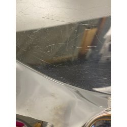 VASSOIO ACCIAIO INOX "Foix" DESIGN  Lluis Clotet PER ALESSI ø 44 cm VINTAGE TRAY