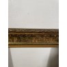 ANTICA CORNICE BAROCCA DORATA epoca 900 OLD LEGNO SCOLPITO FOGLIA ORO 44 X 59 CM