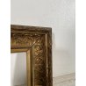 ANTICA CORNICE BAROCCA DORATA epoca 900 OLD LEGNO SCOLPITO FOGLIA ORO 44 X 59 CM