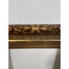 ANTICA CORNICE BAROCCA DORATA epoca 800 OLD LEGNO SCOLPITO FOGLIA ORO 63 X 52 CM