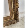 ANTICA CORNICE BAROCCA DORATA epoca 800 OLD LEGNO SCOLPITO FOGLIA ORO 63 X 52 CM
