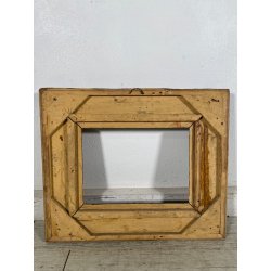 ANTICA CORNICE BAROCCA DORATA epoca 800 OLD LEGNO SCOLPITO FOGLIA ORO 63 X 52 CM