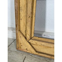 ANTICA CORNICE BAROCCA DORATA epoca 800 OLD LEGNO SCOLPITO FOGLIA ORO 63 X 52 CM