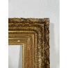 ANTICA GRANDE CORNICE BAROCCA DORATA epoca 800 OLD LEGNO FOGLIA ORO 58 X 71 CM