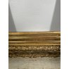 ANTICA GRANDE CORNICE BAROCCA DORATA epoca 800 OLD LEGNO FOGLIA ORO 58 X 71 CM