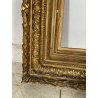 ANTICA GRANDE CORNICE BAROCCA DORATA epoca 800 OLD LEGNO FOGLIA ORO 58 X 71 CM