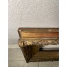ANTICA GRANDE CORNICE BAROCCA DORATA epoca 800 OLD LEGNO FOGLIA ORO 58 X 71 CM