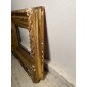 ANTICA GRANDE CORNICE BAROCCA DORATA epoca 800 OLD LEGNO FOGLIA ORO 58 X 71 CM