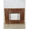 ANTICA GRANDE CORNICE BAROCCA DORATA epoca 800 OLD LEGNO FOGLIA ORO 58 X 71 CM