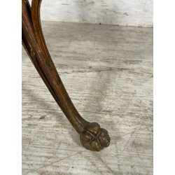 ANTICO RARO TAVOLINO TRESPOLO LIBERTY VITTORIANO OTTONE EPOCA 1800 SPECCHIO OLD