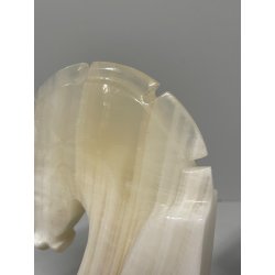 ANTICA COPPIA FERMALIBRI CAVALLO PIETRA ONICE HORSE BOOKENDS 1980