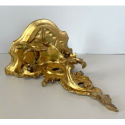 elegante piccola CONSOLE con SPECCHIERA DORATA epoca '900 stile BAROCCO legno