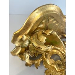 elegante piccola CONSOLE con SPECCHIERA DORATA epoca '900 stile BAROCCO legno