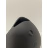 PICCOLO VASO CARAMICA DESIGN NERO OPACO FUTURISTA BOCCA VINTAGE EPOCA 1980