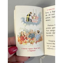 vecchio LIBRO di PREGHIERE ILLUSTRATO per BAMBINI tascabile religioso anni 70